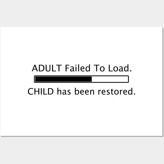 Adult failed to load (Black) Wall Art by Russell102